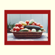 Vegetable Basket postcards