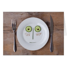 Vegetable Face Greeting Cards