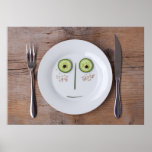 Vegetable Face Poster