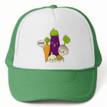 Vegetable Family Doodle Art Hat