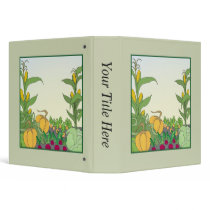 Vegetable Garden Vinyl Binders