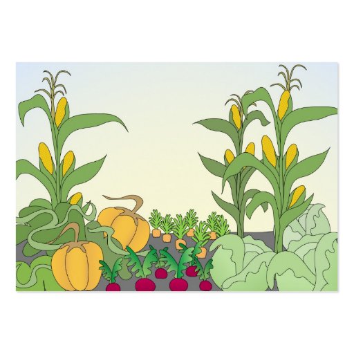 Vegetable Garden Business Card Templates (back side)