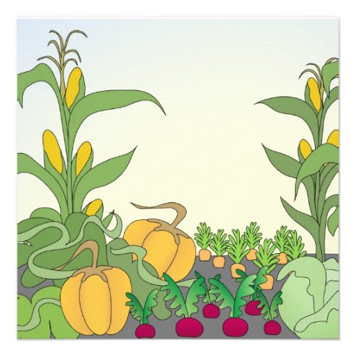 Vegetable Garden Custom Invitations