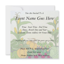 Vegetable Garden Custom Invitations