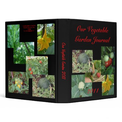Vegetable Garden Journal binder