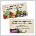 vegetable herb cooking pot business card