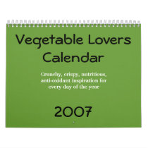 Vegetable Lovers calendars by clarachandler Vegetable Lovers calendars