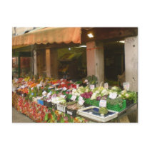 Vegetable Market in Venice Italy Postcard by dlgray Vegetable Market in Venice Italy Postcard