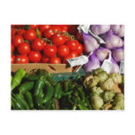 Vegetable Market Stall Postcard
