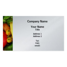 Vegetable Medley Business Card Template