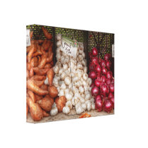 Vegetable - Sweet potatoes, Garlic, and Onions canvas prints