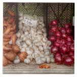 Vegetable - Sweet potatoes, Garlic, and Onions Ceramic Tile