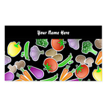 Vegetable Wallpaper, Your Name Here Business Card
