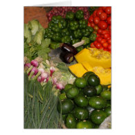 Vegetables - Fresh Ripe Veggies Greeting Cards