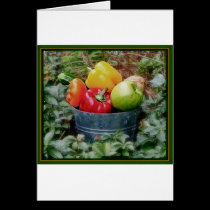 Vegetables in a Bucket cards