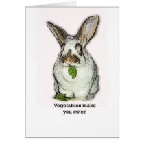 Vegetables Make You Cuter Greeting Cards