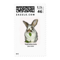 Vegetables Make You Cuter Postage Stamps
