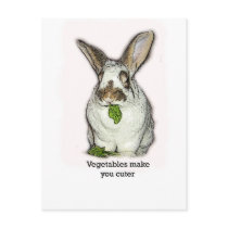 Vegetables Make You Cuter Postcard