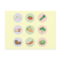 Vegetables Postcard