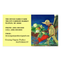 VEGETABLES VEG FAMILY FARM PRODUCE BUSINESS CARDS