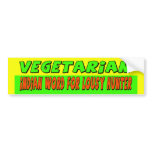 Vegetarian Bumper Sticker