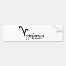 Vegetarian Bumper Sticker