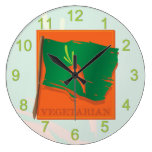 Vegetarian Carrot Flag Clock