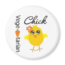Vegetarian Chick Refrigerator Magnets