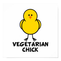 Vegetarian Chick posters by chicktshirts8 Vegetarian Chick posters