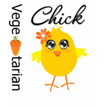 Vegetarian Chick t-shirts by chicktshirts Vegetarian Chick t-shirts