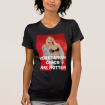 VEGETARIAN CHICS ARE HOTTER t-shirts by Candlemiss VEGETARIAN CHICS ARE HOTTER t-shirts