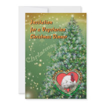 Vegetarian Christmas Dinner Custom Announcement