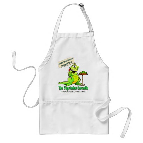 VEGETARIAN CROCODILE apron