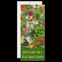 Vegetarian Dinner invitations
