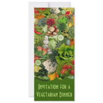 Vegetarian Dinner Personalized Announcements