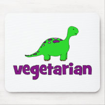Vegetarian - Dinosaur Design Mouse Pads