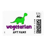 Vegetarian - Dinosaur Design Postage