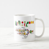Vegetarian DNA (Vegetarian Attitude Humor) Mugs