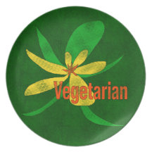 Vegetarian Flower Plates
