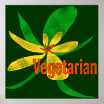 Vegetarian Flower Posters