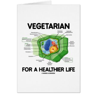 Vegetarian For A Healthier Life (Plant Cell) card