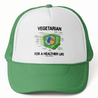 Vegetarian For A Healthier Life (Plant Cell) hat