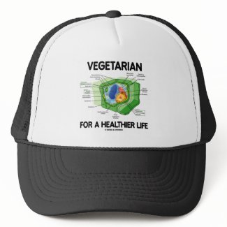 Vegetarian For A Healthier Life (Plant Cell) hat