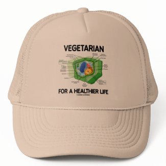 Vegetarian For A Healthier Life (Plant Cell) hat