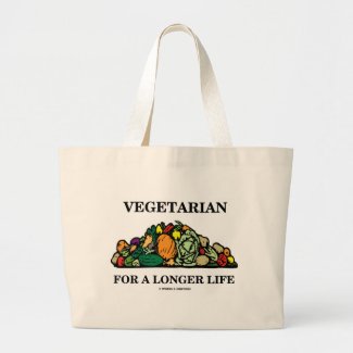 Vegetarian For A Longer Life (Vegetarian Attitude) Bags