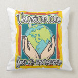 Vegetarian for a Reason Throw Pillows