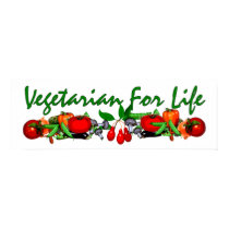 Vegetarian For Life posters by orsobear Vegetarian For Life posters