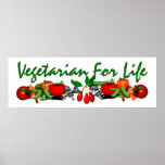 Vegetarian For Life Print
