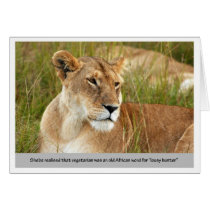 Vegetarian Humour Greeting Card