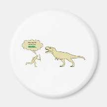 Vegetarian humour refrigerator magnet